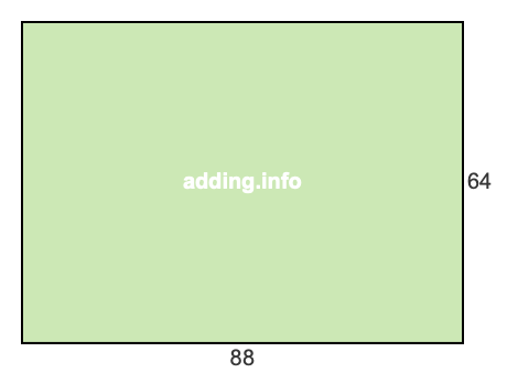 88 to 64 pie rectangle 88 to 64 pie rectangle