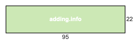95 to 22 pie rectangle