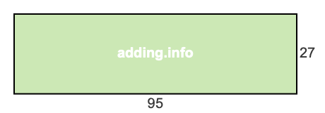 95 to 27 pie rectangle