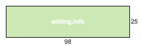 98 to 25 pie rectangle 98 to 25 pie rectangle