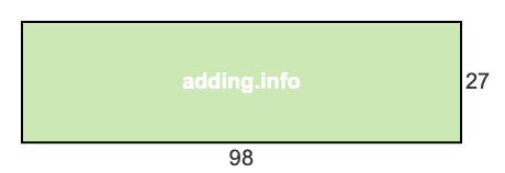 98 to 27 pie rectangle 98 to 27 pie rectangle
