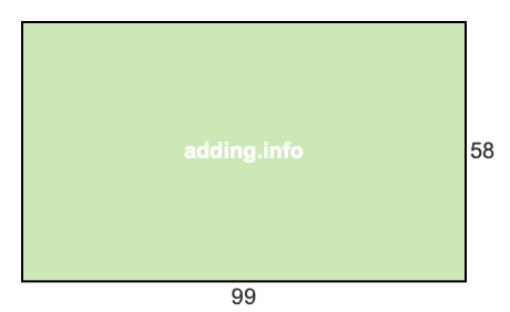 99 to 58 pie rectangle 99 to 58 pie rectangle