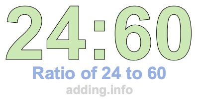 Convert the ratio 6 : 24 is simplest form.